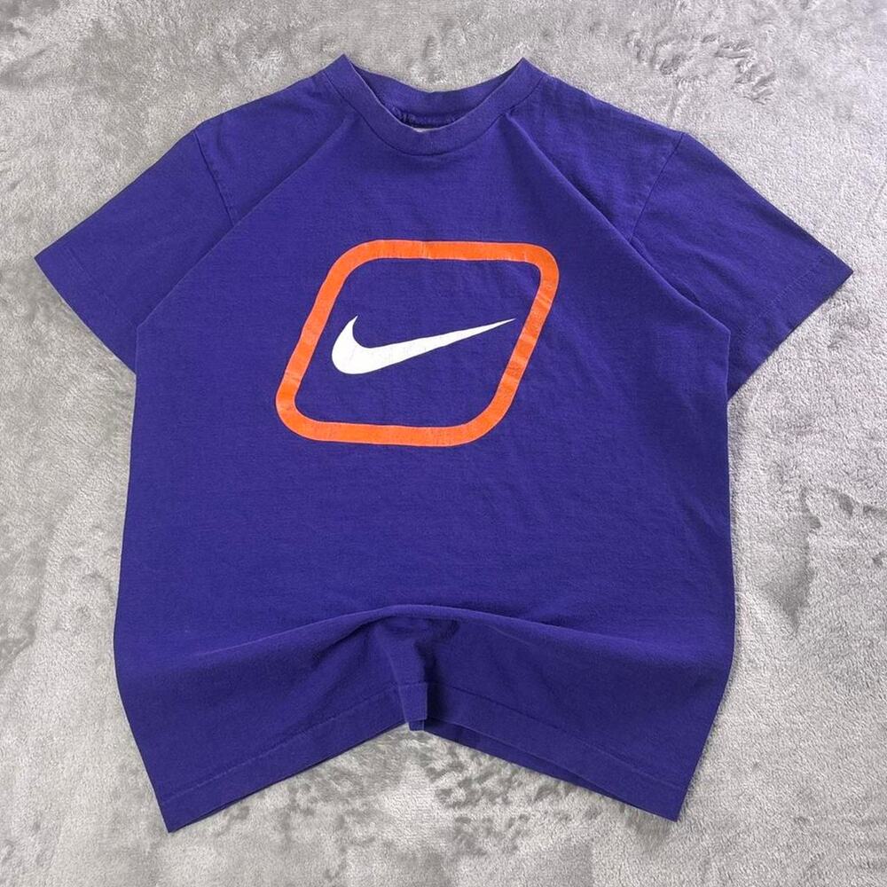 Vintage 80s Nike Center Swoosh T-Shirt Men’s Large Purple Made in USA